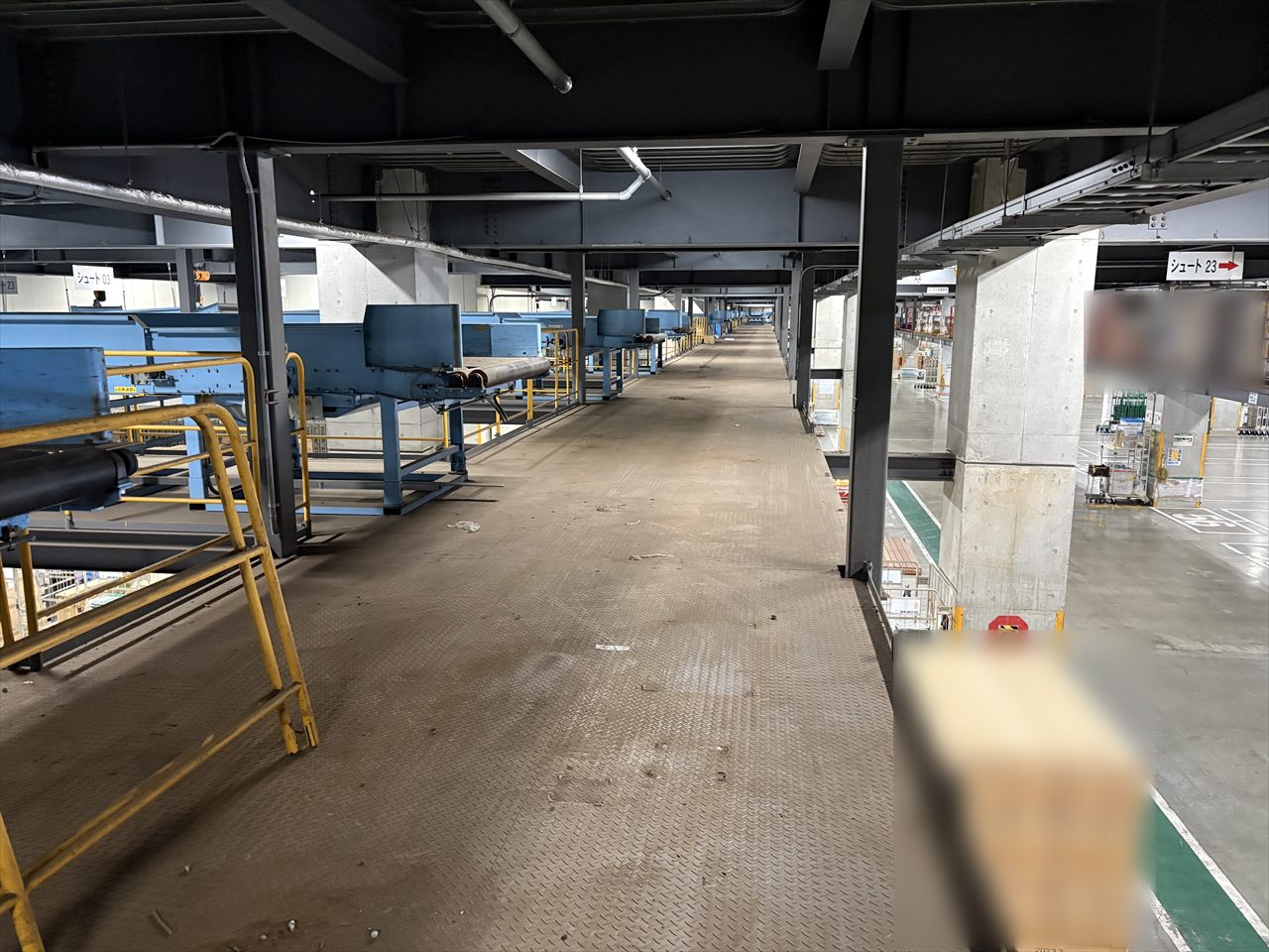関西物流センター 中二階 直線コンベヤ撤去工事 施工後 写真1